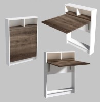 Masă pentru bucătărie Trendy Bracked Patara Walnut/White 96x70x15cm GTR006208 imaginea #3 — magazin online Desire.md