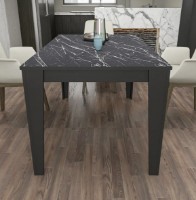 Masă pentru bucătărie Trendy Bud Black Marble/Black 145x75x85cm GTR005769 imaginea #3 — magazin online Desire.md