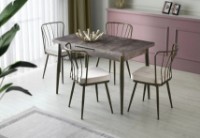 Masă pentru bucătărie Trendy Da 1181 Brown Marble 120x75x70cm GTR001578