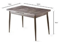 Masă pentru bucătărie Trendy Da 1181 Brown Marble 120x75x70cm GTR001578 imaginea #4 — magazin online Desire.md