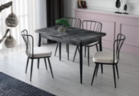 Masă pentru bucătărie Trendy Da 1182 Anthracit Marble 120x75x70cm GTR001579