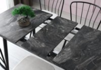 Masă pentru bucătărie Trendy Da 1182 Anthracit Marble 120x75x70cm GTR001579 imaginea #3 — magazin online Desire.md