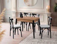 Masă pentru bucătărie Trendy Dolunay 1284 Pine Atlantic/Black 100x75x60cm GTR005776