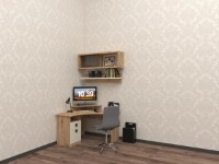 Masa de birou Ambianta Amigo Colt Artisan/Crem imaginea #4 — magazin online Desire.md