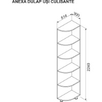 Etajeră Ambianta Anexa Catania/Fungo imaginea #3 — magazin online Desire.md