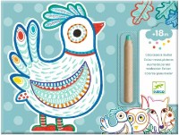 Carte de colorat pentru copii Djeco Forest Friends DJ00063