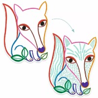 Carte de colorat pentru copii Djeco Forest Friends DJ00063 imaginea #2 — magazin online Desire.md