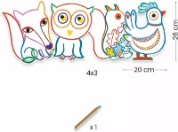 Carte de colorat pentru copii Djeco Forest Friends DJ00063 imaginea #3 — magazin online Desire.md