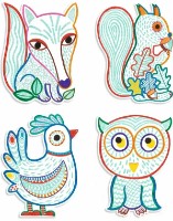 Carte de colorat pentru copii Djeco Forest Friends DJ00063 imaginea #4 — magazin online Desire.md