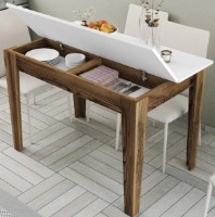 Masă pentru bucătărie Trendy Kiev 505 Walnut/White 110x75x72cm GTR001700 imaginea #4 — magazin online Desire.md