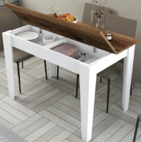 Masă pentru bucătărie Trendy Kiev 511 Walnut/White 110x75x72cm GTR001706 imaginea #4 — magazin online Desire.md