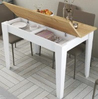Masă pentru bucătărie Trendy Kiev 512 White/Oak 110x75x72cm GTR001707 imaginea #4 — magazin online Desire.md