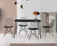 Masă pentru bucătărie Trendy Lagos 1421 Black Marble/Black 120x75x70cm GTR001627 imaginea #2 — magazin online Desire.md