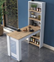 Обеденный стол Trendy JA102 2344 Walnut/White 120x153x53cm GTR005289