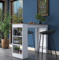 Обеденный стол Trendy JA103 2345 Walnut/White 120x100x50cm GTR006665 фото №2 — интернет-магазин Desire.md