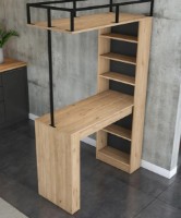 Обеденный стол Trendy JA117 3173 Light Walnut/Black 120x199x56cm GTR005764 фото №2 — интернет-магазин Desire.md