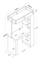 Обеденный стол Trendy JA117 3173 Light Walnut/Black 120x199x56cm GTR005764 фото №4 — интернет-магазин Desire.md