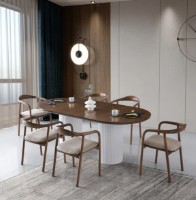 Обеденный стол Trendy LI 931 Walnut/White 200x100x77cm GTR001649