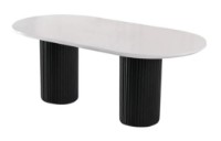 Обеденный стол Trendy LI 932 White/Black 200x100x77cm GTR001650 фото №2 — интернет-магазин Desire.md