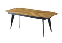 Обеденный стол Trendy LI 951 Oak/Black 206x102x77cm GTR001652 фото №2 — интернет-магазин Desire.md