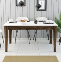 Masă pentru bucătărie Trendy Milan 514 Walnut/White 145x88x75cm GTR001620 imaginea #2 — magazin online Desire.md