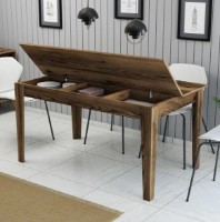 Masă pentru bucătărie Trendy Milan 516 Walnut 145x88x75cm GTR001622 imaginea #3 — magazin online Desire.md