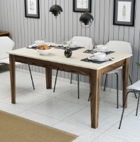 Masă pentru bucătărie Trendy Milan 517 Walnut/Cream 145x88x75cm GTR001623 imaginea #1 — magazin online Desire.md