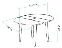 Masă pentru bucătărie Trendy Olive Walnut/Black 100x75x100cm GTR005785 imaginea #3 — magazin online Desire.md