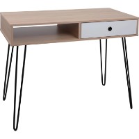 Masa de birou Deco Hampton 100x48x76 (MBHAM-JJLVC-M37BLK)