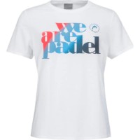 Tricou de dame Head We Are Padel II T-Shirt S White/Navy imaginea #1 — magazin online Desire.md