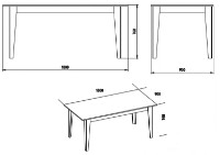 Masă pentru bucătărie Trendy Polka Black Marble/Black 180x90x77cm GTR005775 imaginea #3 — magazin online Desire.md