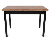 Masă pentru bucătărie Trendy Polo 1303 Black/Walnut 110x75x70cm GTR001572