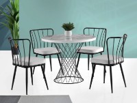 Masă pentru bucătărie Trendy Pota 1482 White Marble/Black 90x75x90cm GTR001631 imaginea #1 — magazin online Desire.md