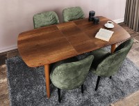 Masă pentru bucătărie Trendy Retro 1191 Walnut 130x75x80cm GTR001590