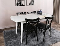 Masă pentru bucătărie Trendy Retro 1193 White 130x75x80cm GTR001591 imaginea #5 — magazin online Desire.md