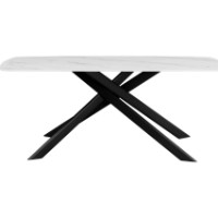 Masă pentru bucătărie Deco Lunaria 180x90x76 White/Black (MLNA-WAN-WHTSMS) imaginea #2 — magazin online Desire.md