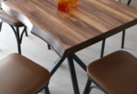 Masă pentru bucătărie Trendy Sapphire 1462 Walnut/Black 80x75x80cm GTR001639 imaginea #2 — magazin online Desire.md