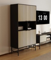 Dulap Deco Merlin Plus 100x50x184 (MBMRLP-JJLVC-M37BLK) imaginea #2 — magazin online Desire.md