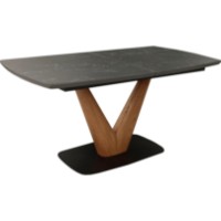 Masă pentru bucătărie Deco Molli 1600/2000x900x760 (MMOL1620-SYF-BLK)