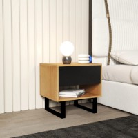 Прикроватная тумба Deco Zenvo 50x40x49 (NZNV-JJLVC-K10BLK) фото №7 — интернет-магазин Desire.md