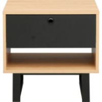 Прикроватная тумба Deco Zenvo 50x40x49 (NZNV-JJLVC-K10BLK) фото №2 — интернет-магазин Desire.md