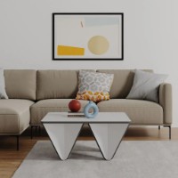 Măsuţă cafea Showdeko Diamond White/Anthracite imaginea #4 — magazin online Desire.md