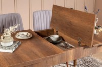 Masă pentru bucătărie Trendy Vina Walnut 130x77x80cm GTR005784 imaginea #3 — magazin online Desire.md