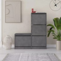 Rafturi pentru pantofi Showdeko Dude Bench&Shoe Cabinet Retro Grey imaginea #4 — magazin online Desire.md