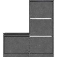 Rafturi pentru pantofi Showdeko Dude Bench&Shoe Cabinet Retro Grey imaginea #1 — magazin online Desire.md
