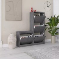 Rafturi pentru pantofi Showdeko Dude Bench&Shoe Cabinet Retro Grey imaginea #2 — magazin online Desire.md