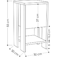 Прикроватная тумба Showdeko Ema Hitit (M.KO.14163.9) фото №2 — интернет-магазин Desire.md