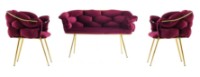 Set mobilă moale Trendy Balon 2105 Plum/Gold GTR005248 imaginea #2 — magazin online Desire.md