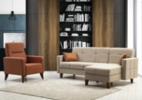 Set mobilă moale Trendy Polya Beige L GTR007528