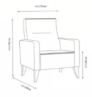 Set mobilă moale Trendy Polya Beige L GTR007528 imaginea #6 — magazin online Desire.md